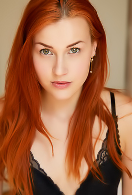 Charlie Red Pulls Down Her Sexy Lingerie