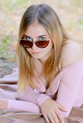Dakota Pink Strips Down To Her See-through Lingerie