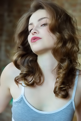 Julia Morozzi Slipping Off Her Crop Top To Reveal Lovely Small Breasts